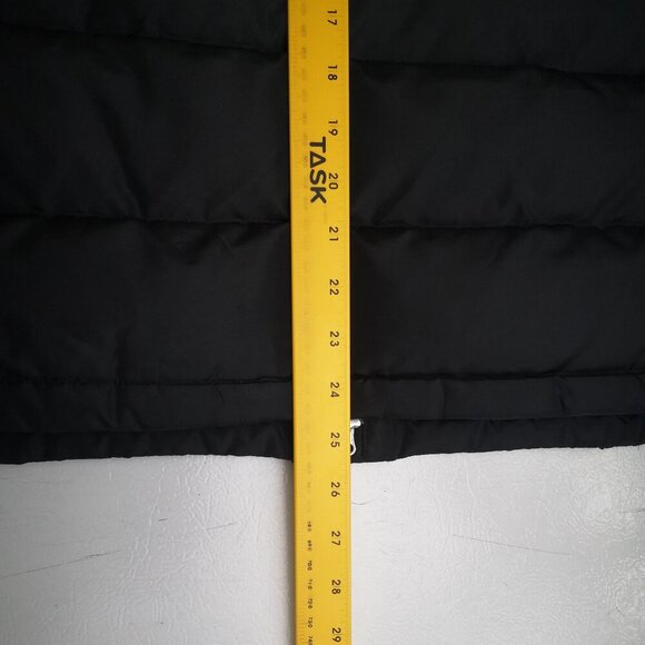 Talbots Ladies Size Medium Snap & Zipper Closure Black Puffy Vest - Picture 9 of 9